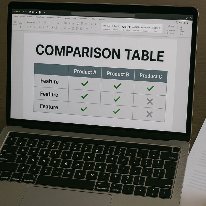 How to Create Comparison Tables A Step-by-Step, SEO-Friendly Guide