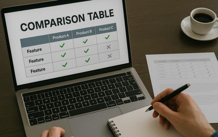 How to Create Comparison Tables A Step-by-Step, SEO-Friendly Guide
